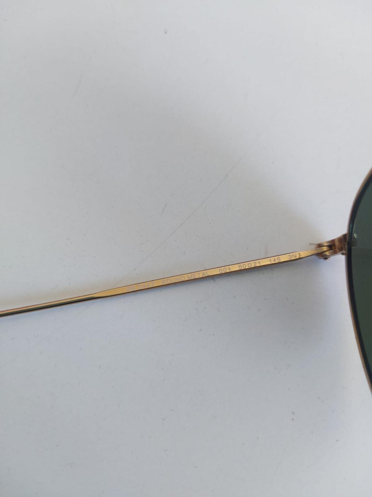 Sıfır Orijinal Rayban Yuvarlak Model 50/21 Unisex Güneş Gözlüğü