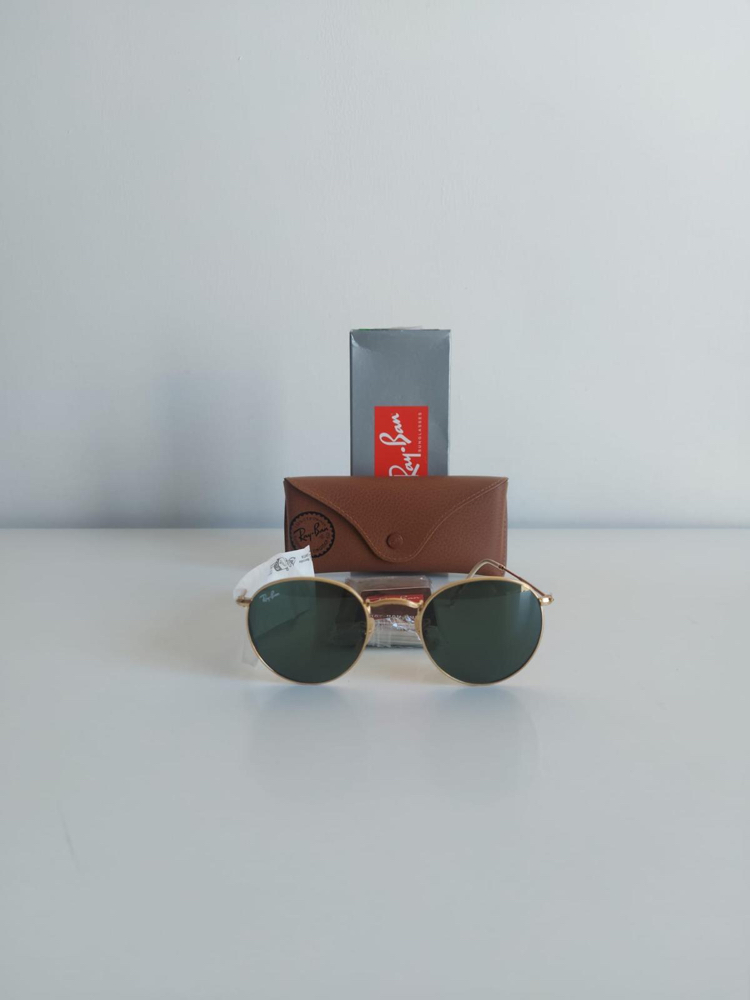 Sıfır Orijinal Rayban Yuvarlak Model 50/21 Unisex Güneş Gözlüğü