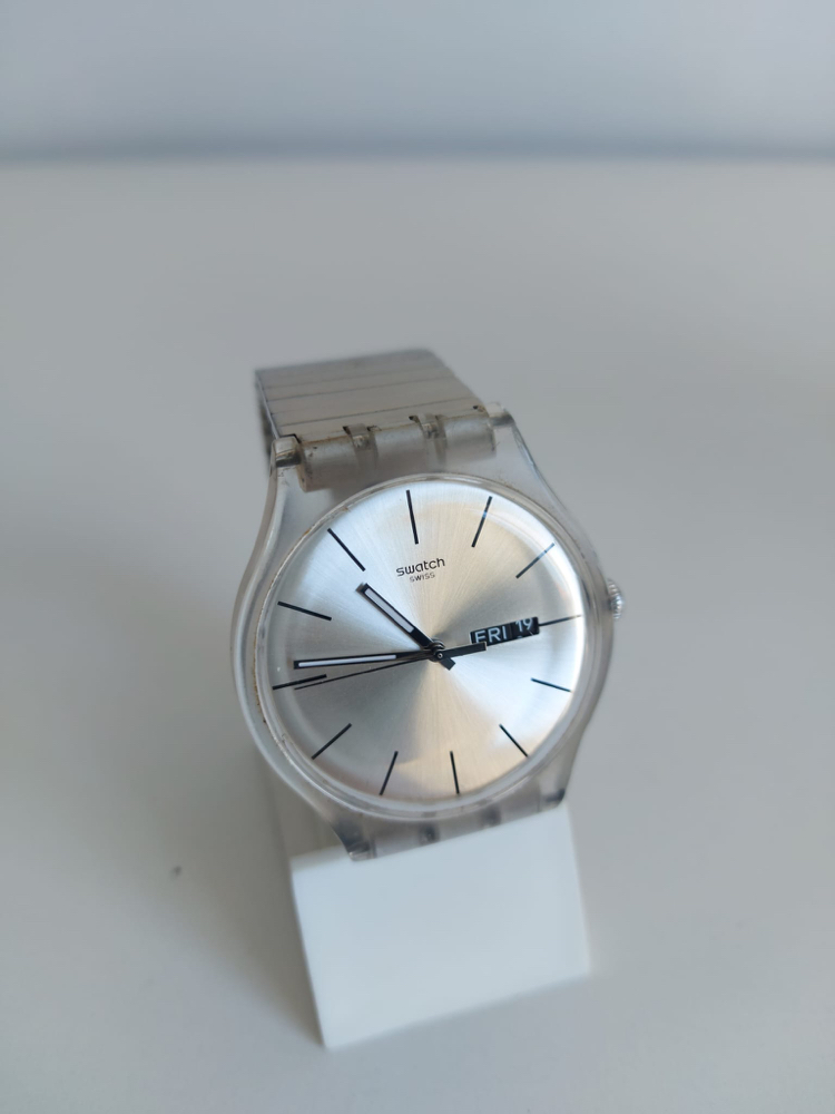 Temiz Orijinal Swatch Erkek Saat • kordon esnektir. •