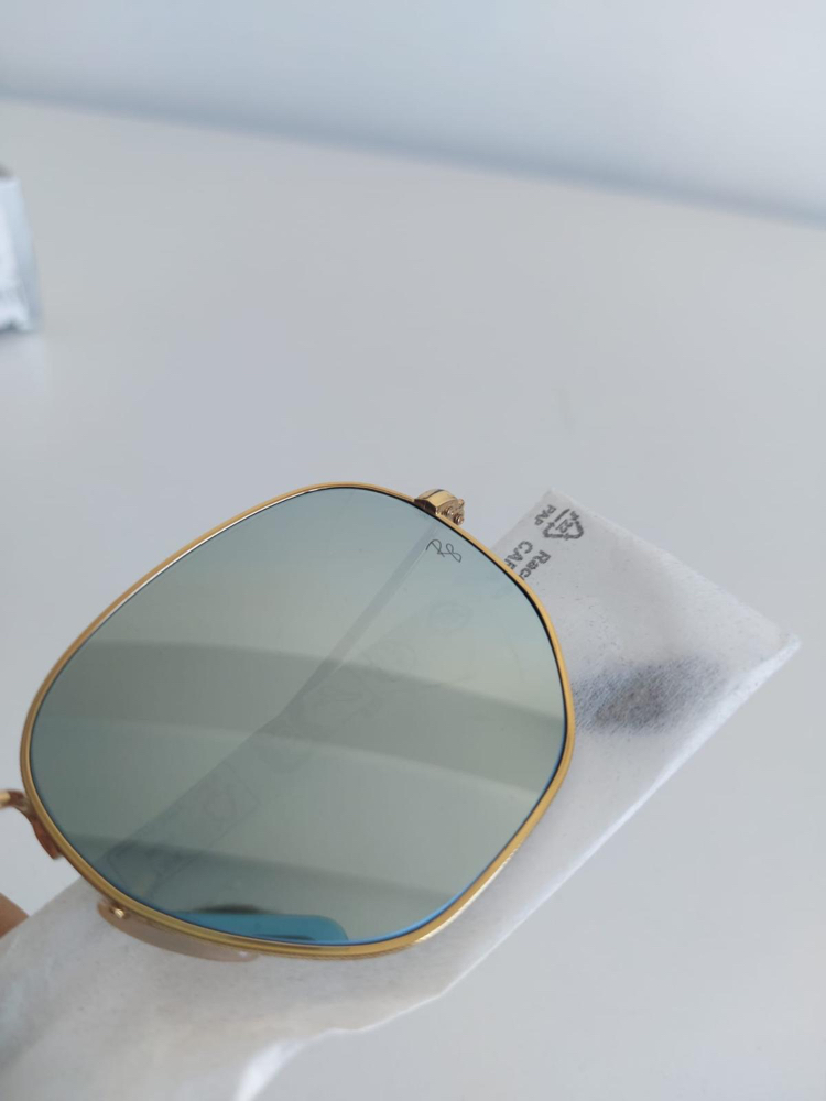 Sıfır Orijinal Rayban Beşgen Aynalı Model 51/21 Unisex Güneş Gözlüğü