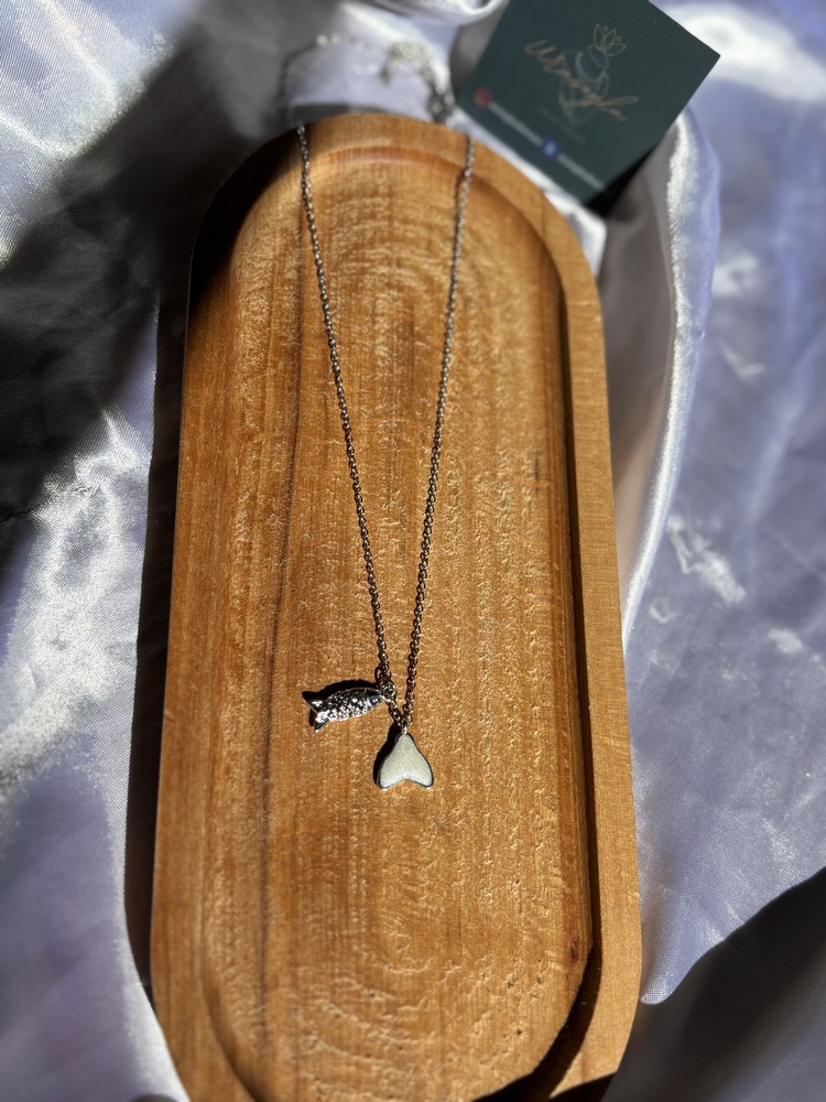 Çelik Balık Charm Kolye