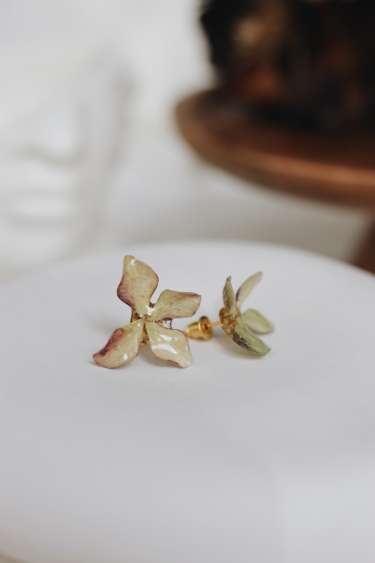 Hydrangea Stud Earrings