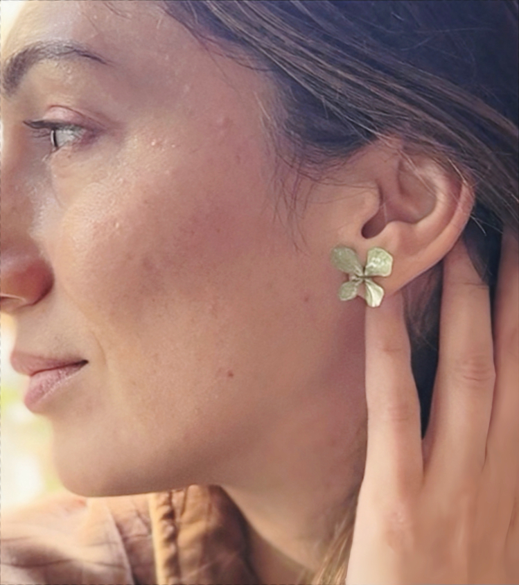 Hydrangea Stud Earrings