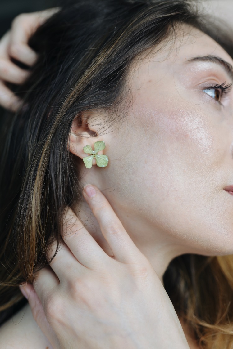 Hydrangea Stud Earrings