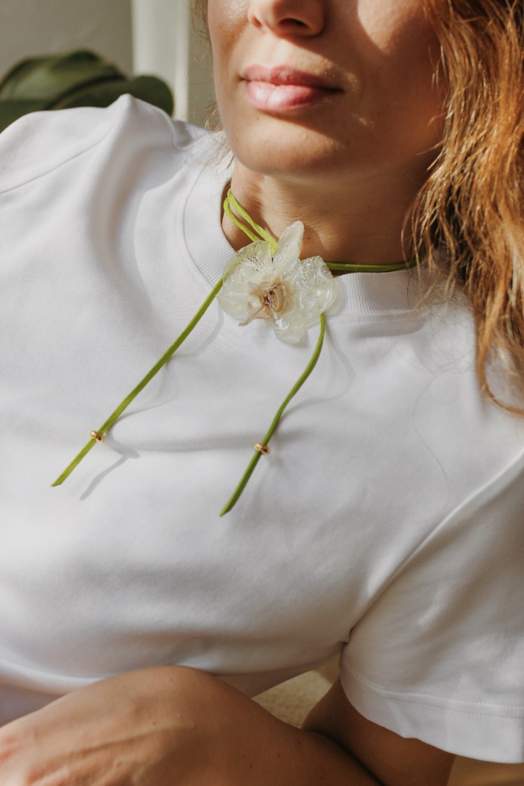 Orkide Choker Süet