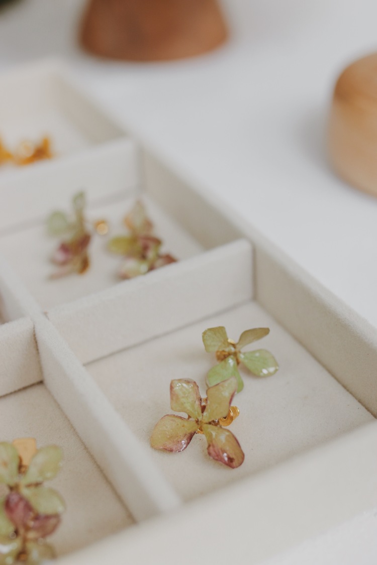 Hydrangea Stud Earrings