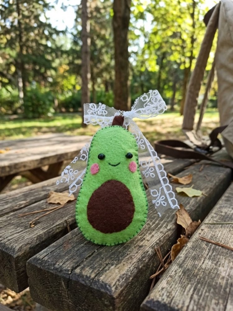 Avokado Anahtarlık/Çanta Charm