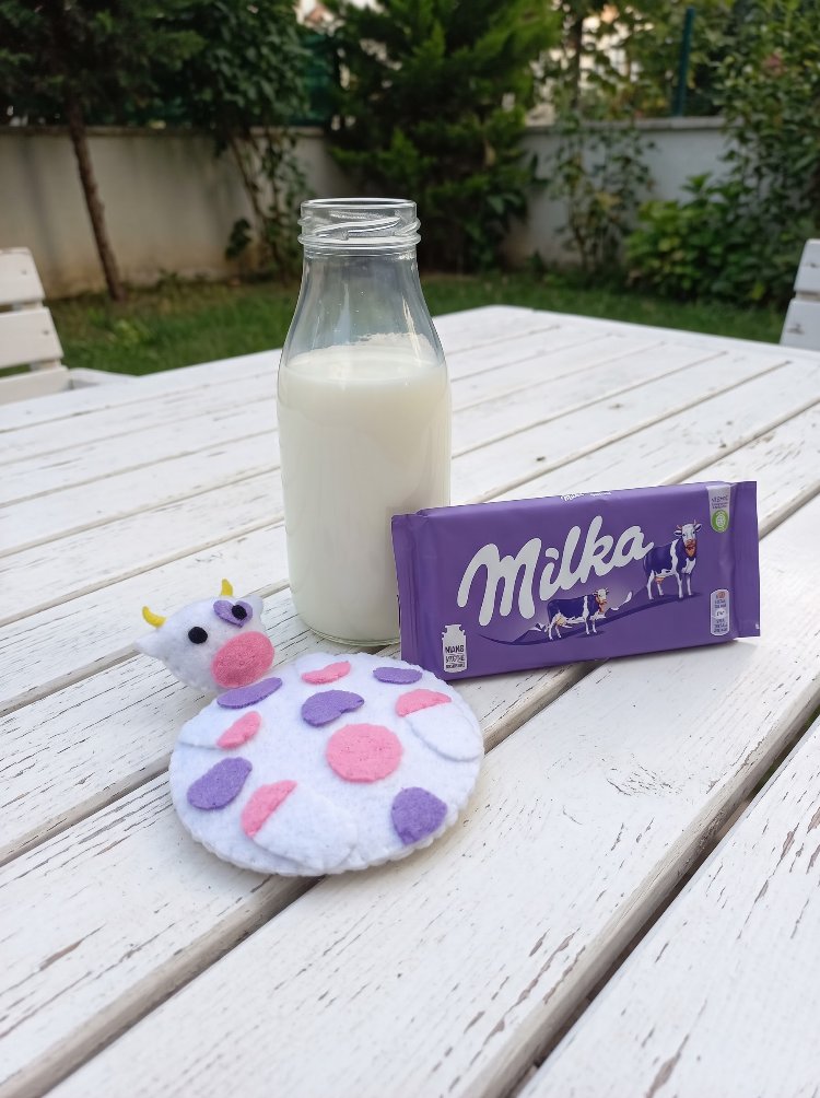Milka İneği Bardak Altlığı