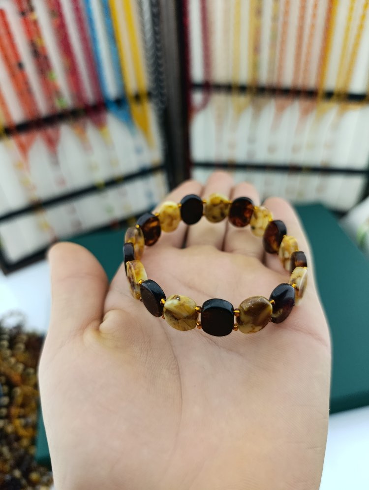 Kehribar Rolex Bileklik Bay Bayan 1+1 Dizilimli Şık Görünüm Orjinal Sertifikalı