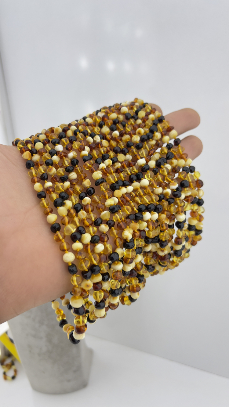 Kehribar Çocuk Kolyesi 32 CM Uzunluğunda