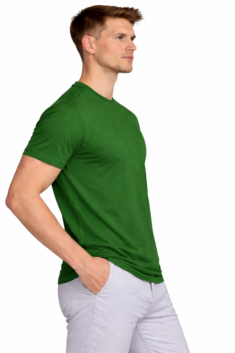 Sarı Basic Tişört Erkek %100 Pamuk – Regular Fit Günlük Rahat & Şık T-Shirt