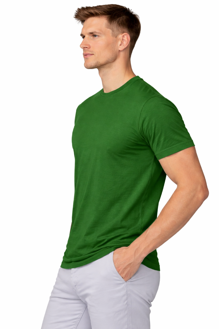 Sarı Basic Tişört Erkek %100 Pamuk – Regular Fit Günlük Rahat & Şık T-Shirt