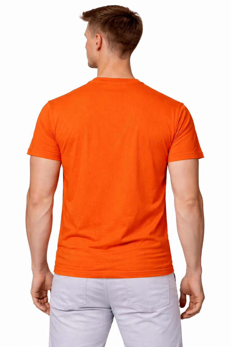 Turuncu Basic Tişört – %100 Pamuk | Regular Fit | Erkek Unisex Günlük Şıklık