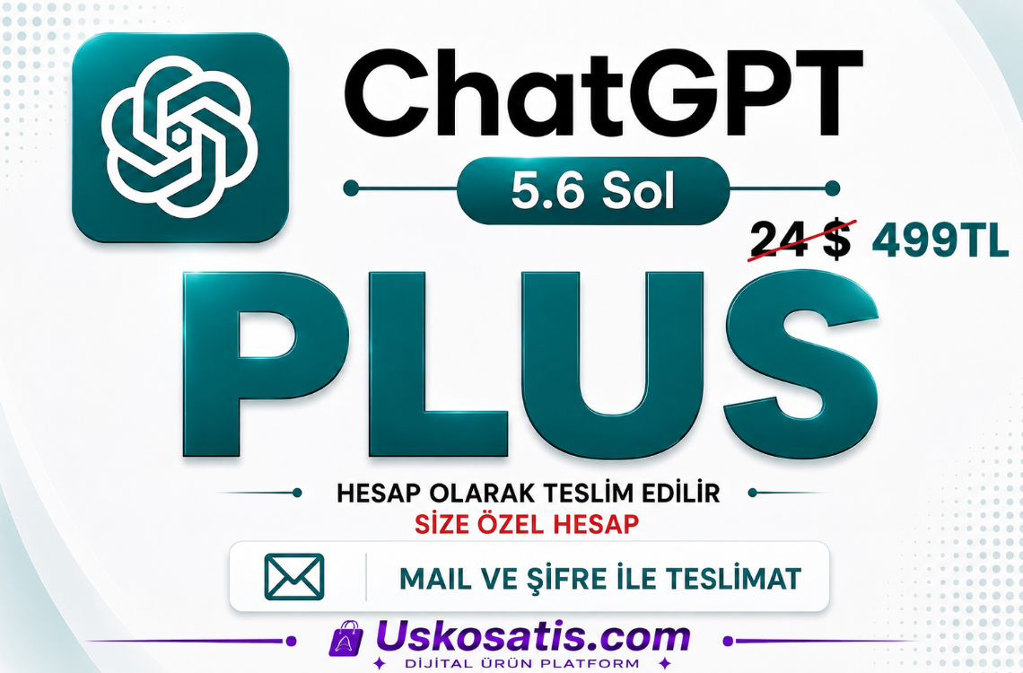 ChatGPT 5.6 Plus - KİŞİSEL HESAP (YENİ)