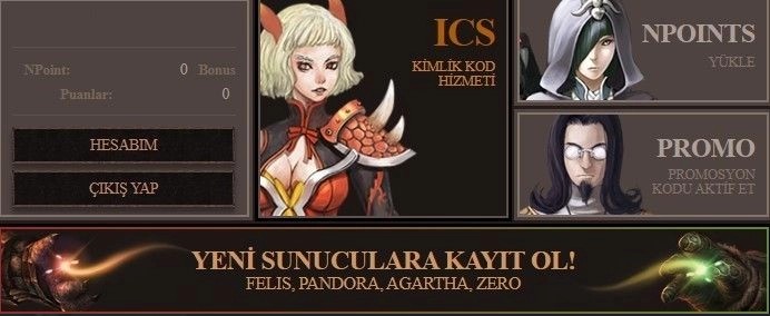 ESKİ SERVER FULL KAYIT (ZERO-PANDORA-AGARTHA-FELİS) İÇİN