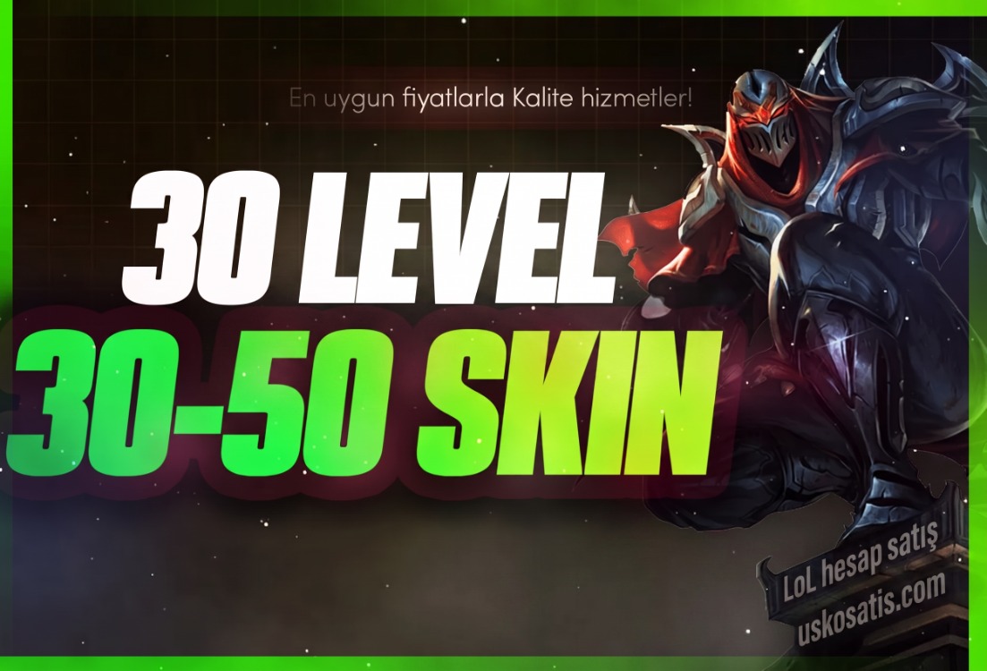 Mail Değişimli⭐ 30 Level | 30-50 Skin LoL Hesap