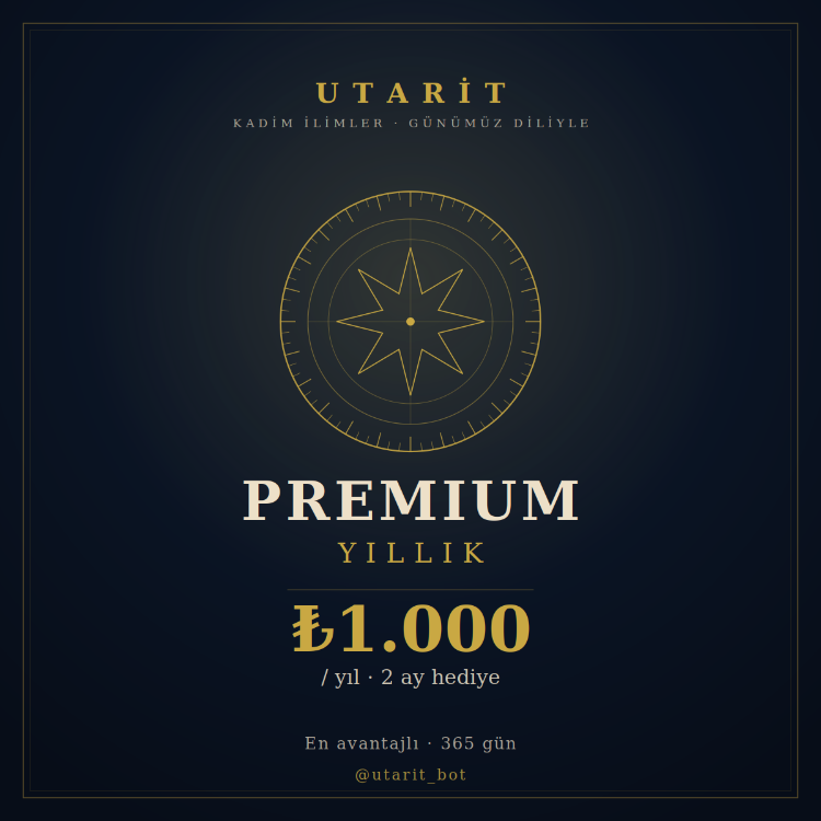 Utarit Bot Yıllık Üyelik (Telegram)