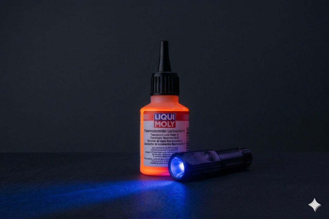 UV Kaçak Bulucu Set – Liqui Moly UV Kaçak Bulucu Sıvı + 395NM UV Fener