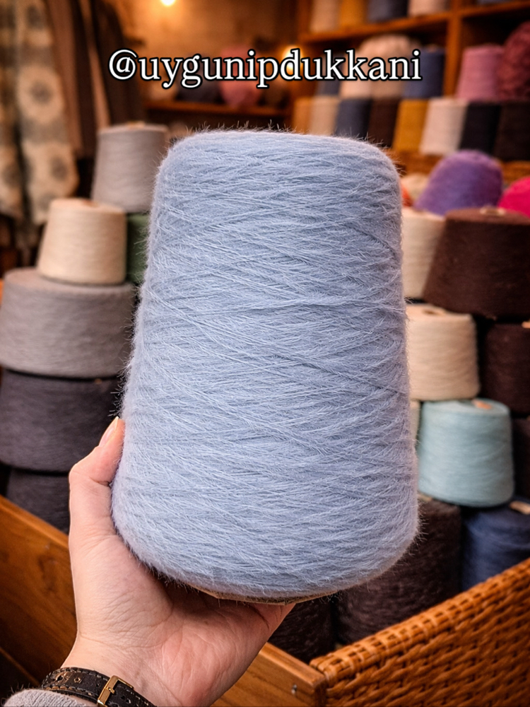 Premium Gümüş Mavi Tavşan Tüyü 100g