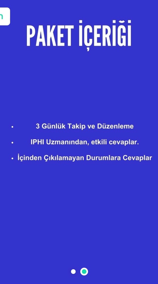 3 GÜNLÜK TAKİP PAKETİ
