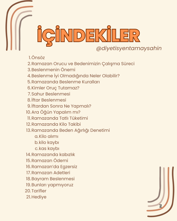 Ramazanda Beslenme Rehberi