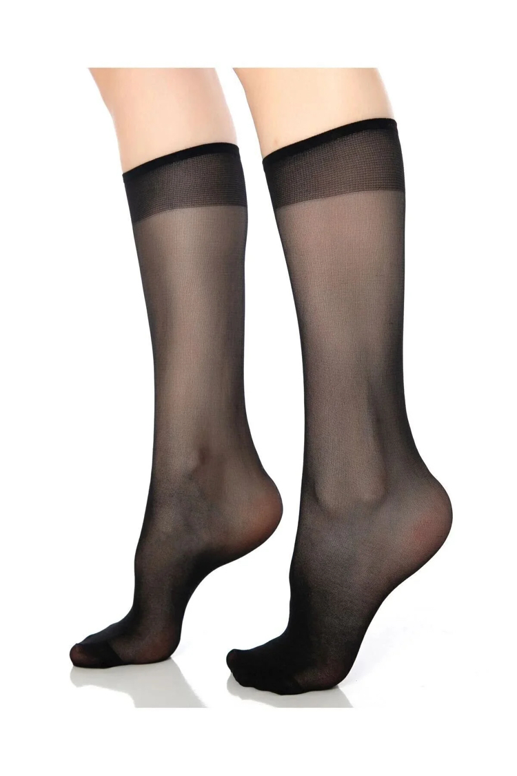 12 ÇİFT 20 DENYE UZN SOCKS SİYAH ÇORAP