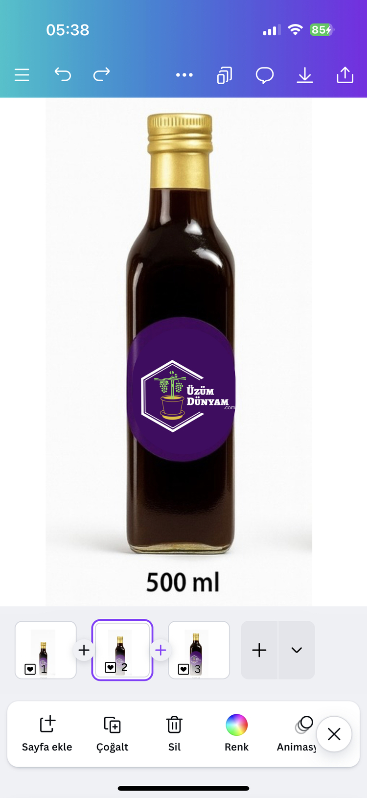 Pekmez 0.7 kg  (700 gram) 