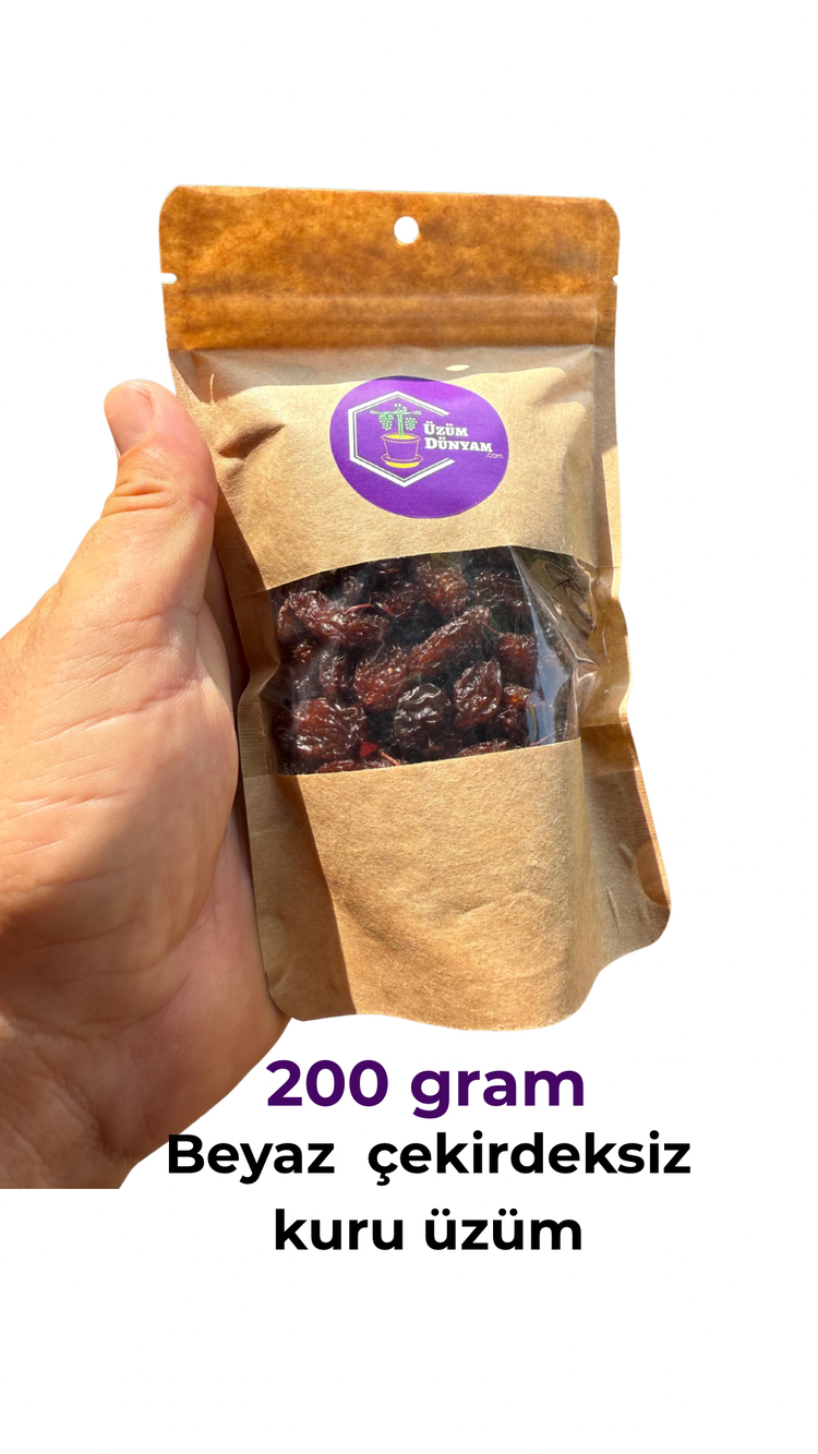 Çekirdeksiz Beyaz Kuru Üzüm(200gram)