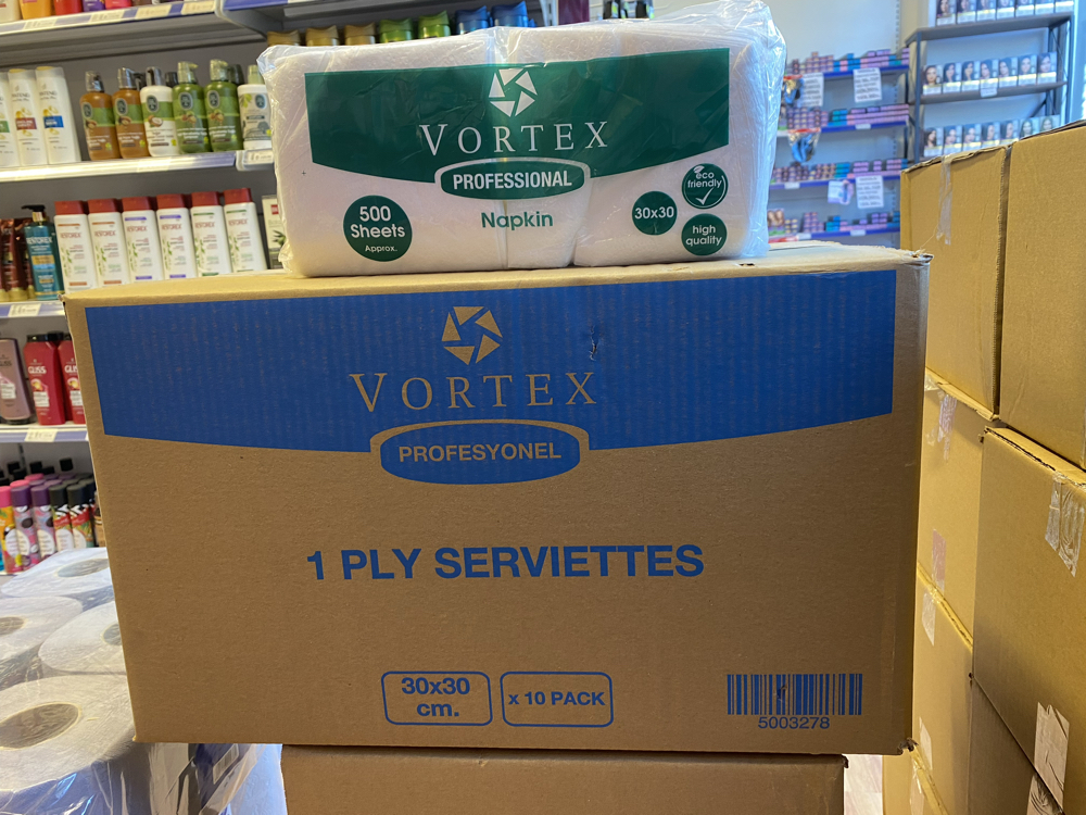 VORTEX SERVİS PEÇETE 30X30 500 YAPRAK 10’LU KOLİ