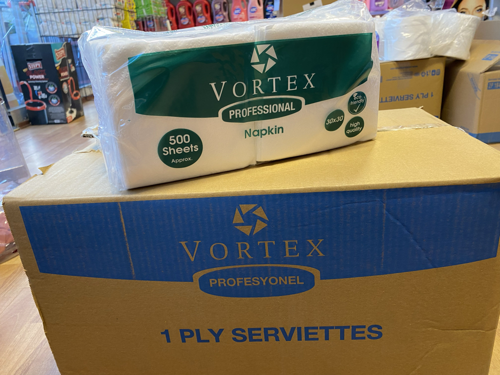 VORTEX SERVİS PEÇETE 30X30 500 YAPRAK 10’LU KOLİ