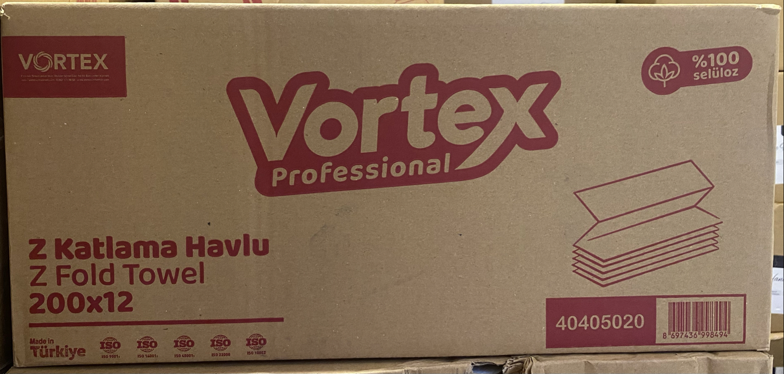 VORTEX DİSPANSER Z HAVLU 200x12 PAKET