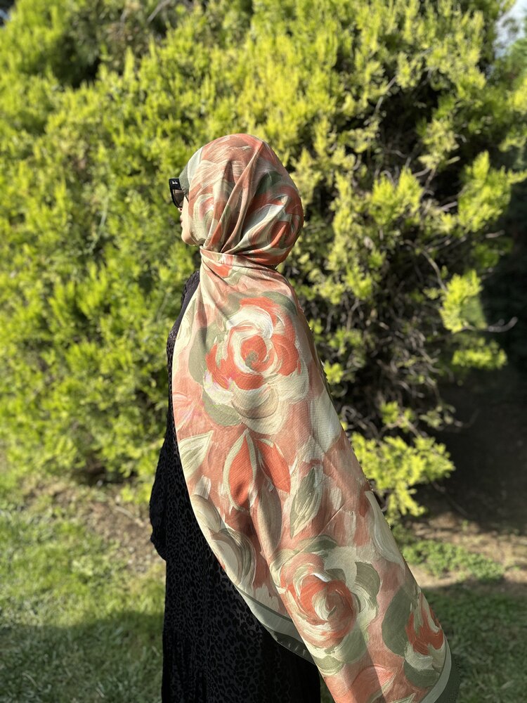Pastel Çiçekler Serisi Yeşil Renk
