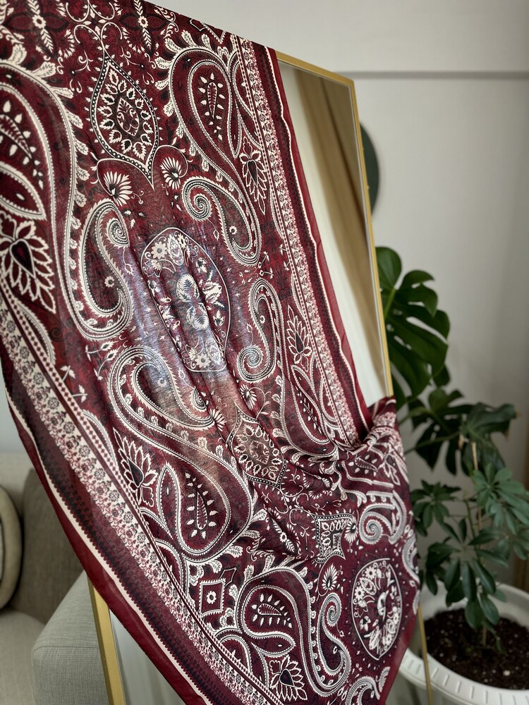 Bordo Siyah Etnik Koleksiyon
