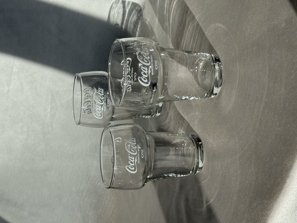 Vintage Coca-Cola Bardak Seti