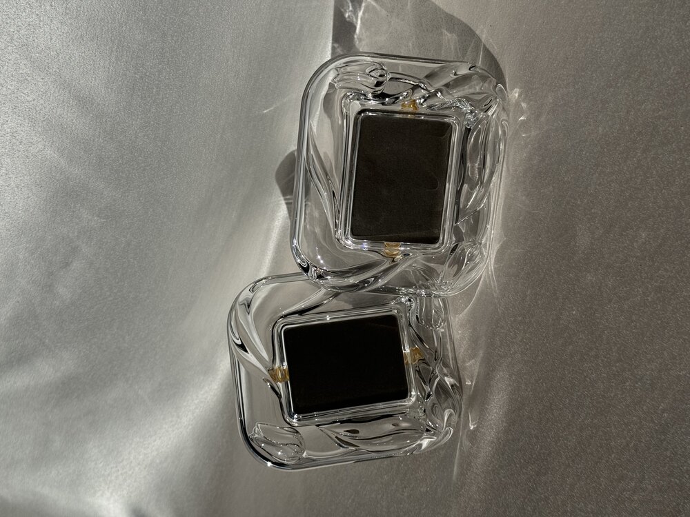 Lale Detaylı Vintage Mikasa Cam Çerçeve