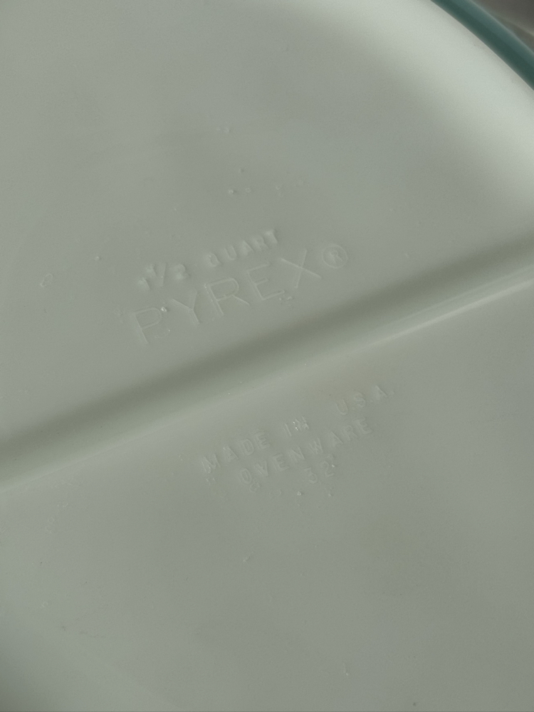 Vintage Pyrex 2 Bölmeli Fırın Kabı
