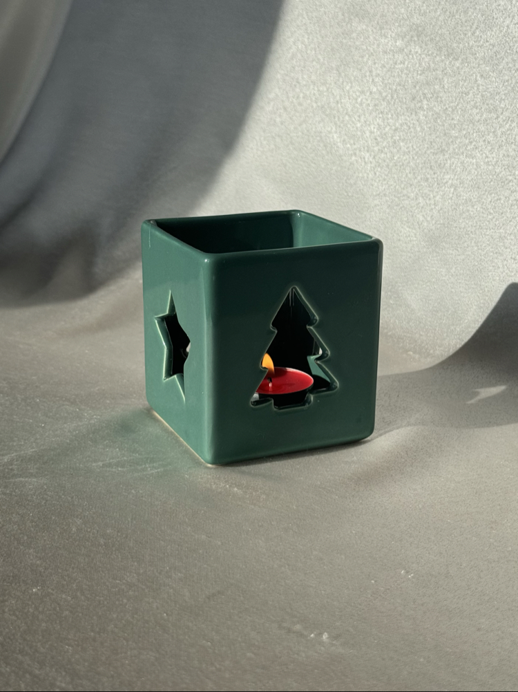 Vintage ASA Yılbaşı Temalı Tealight Mumluk
