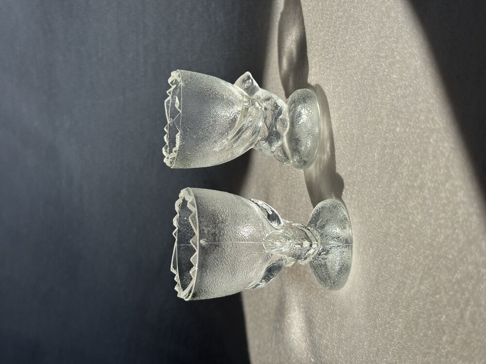 60’lar Kristal Kuş Figürlü Yumurtalık Seti