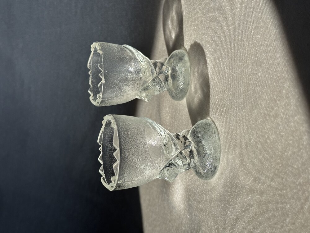 60’lar Kristal Kuş Figürlü Yumurtalık Seti