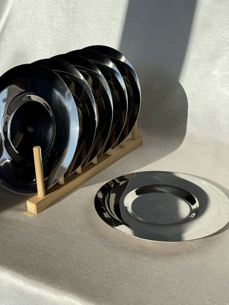 BMS Vintage Inox Tatlı Tabakları