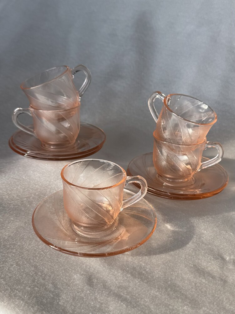 Blush Elegance Cam Espresso Takımı