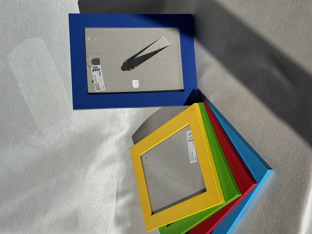 IKEA Nyttja Renkli Ahşap Çerçeveler