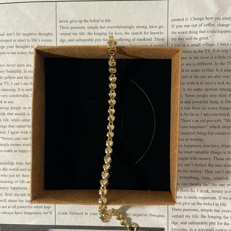 Xuping Heart Bileklik | 14K Gold