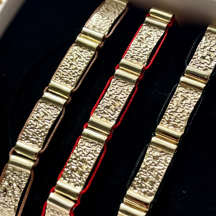 Retro Charm 14K Gold Bileklik
