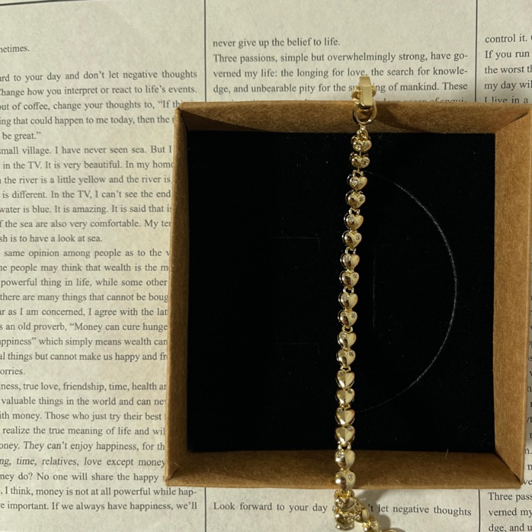 Xuping Heart Bileklik | 14K Gold