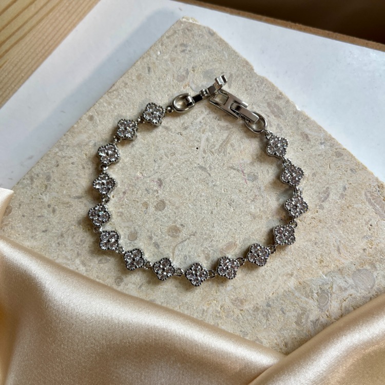 Van Cleef Silver Şık Bileklik