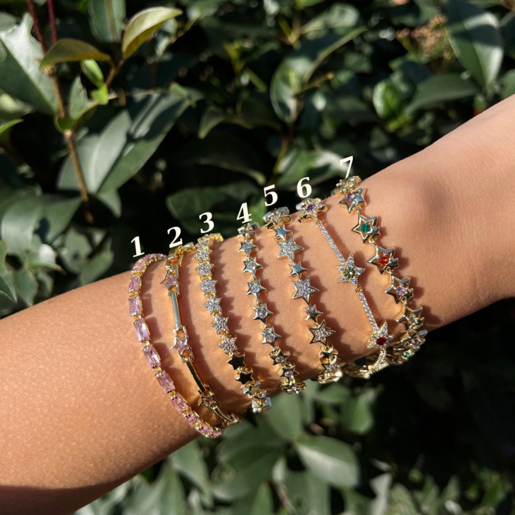 Xuping Star 14K Gold Kaplama Çelik Bileklikler