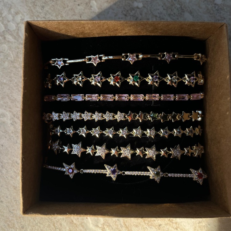 Xuping Star 14K Gold Kaplama Çelik Bileklikler