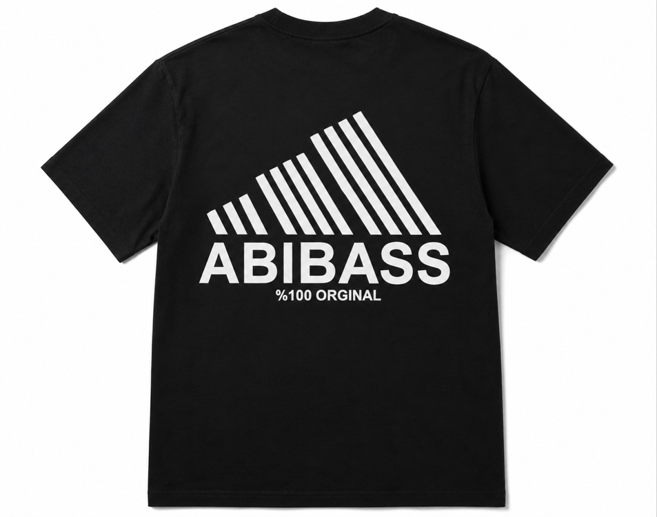 Abibas Siyah Oversize T-Shirt