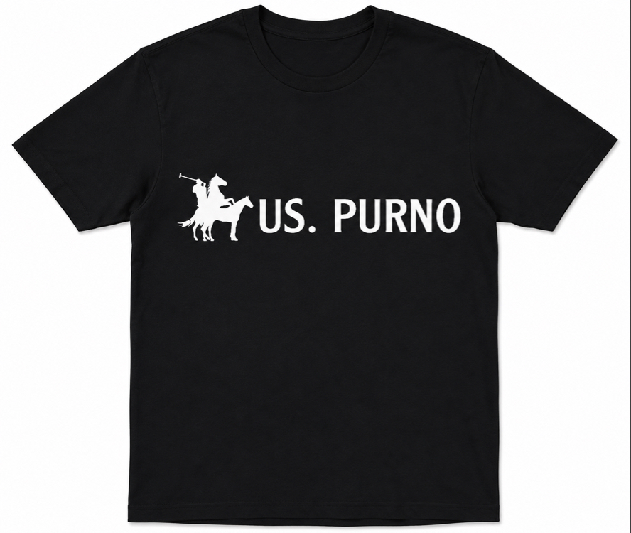 US. Purno Siyah Oversize T-Shirt